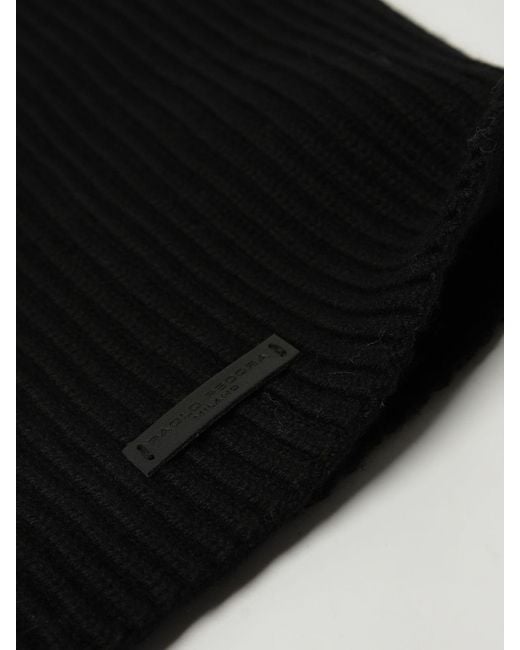 Paolo Pecora Black Scarf for men