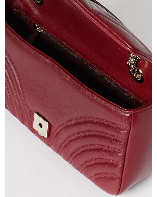 Gucci Red Gg Marmont Medium Shoulder Bag