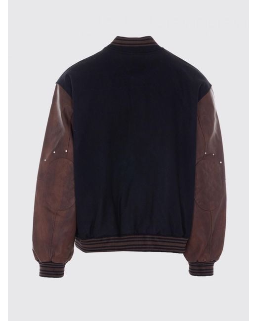 Cazadora Bomber De Lana Con Logo Represent de hombre de color Black