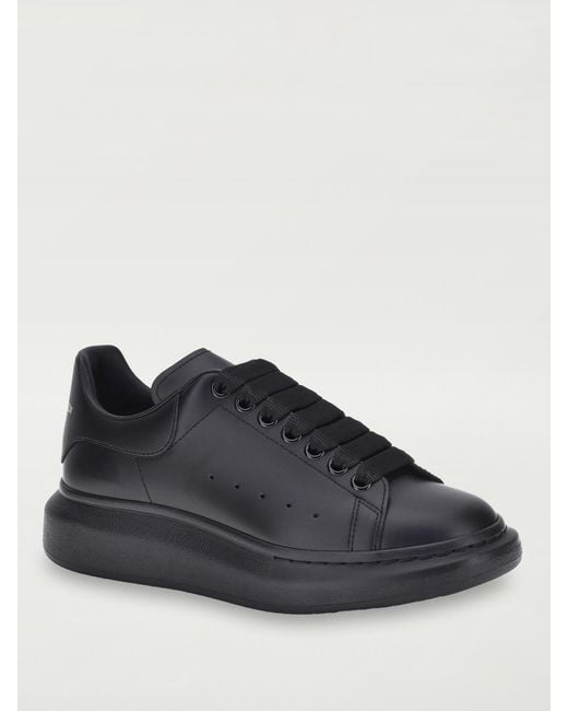 McQueen Blue Oversize Leather Sneakers for men