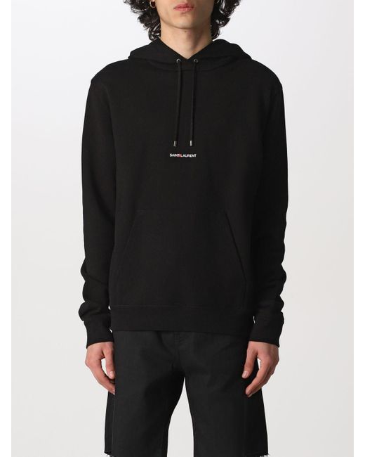 Saint Laurent Sweatshirt in Black for Men - Lyst