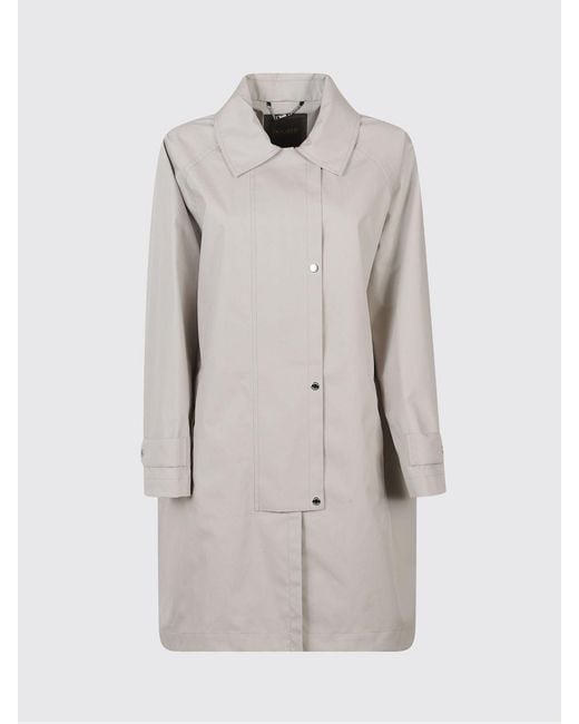 Moorer Gray Rolita-J-Se1 Technical Fabric Trench Coat
