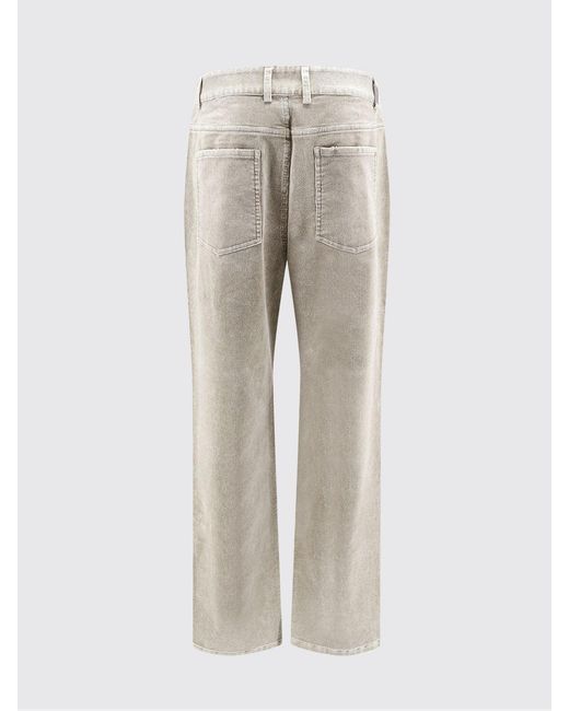 Represent Gray Velvet Wide-Leg Trousers for men