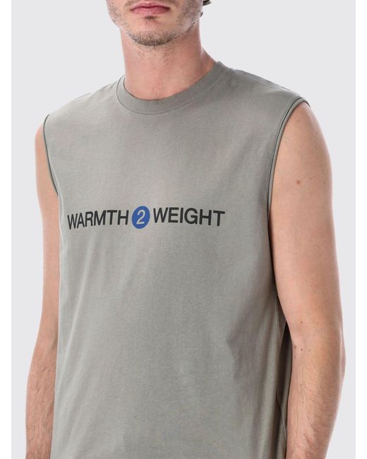 Roa Gray Logo Cotton Tank Top for men