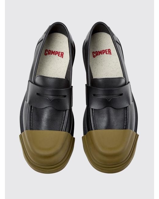 Camper White Junction Leather Loafers for men