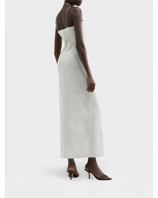 MACCAPANI White Iris Midi Dress