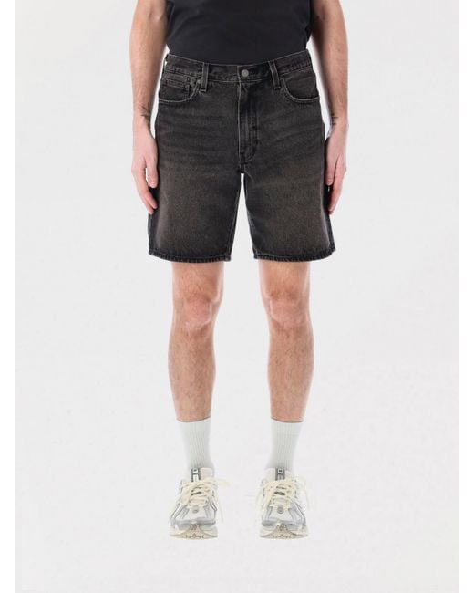 Levi's Black Denim Shorts for men
