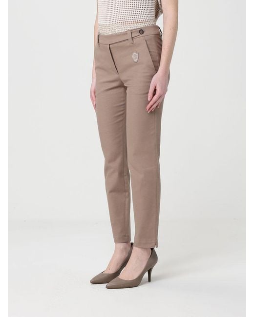 Brunello Cucinelli Natural Cropped Fit Trousers