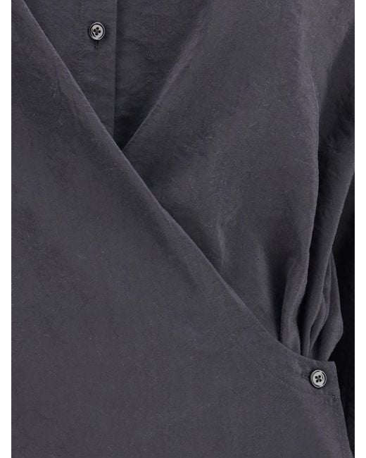 Lemaire Blue Silk Blend Shirt
