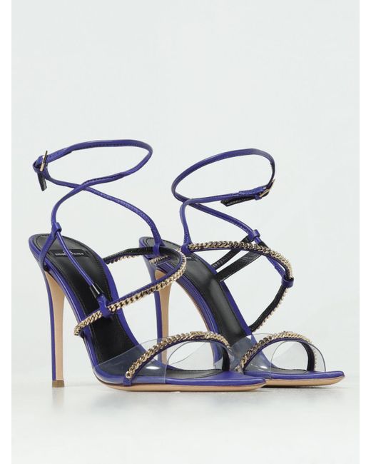 Elisabetta Franchi Blue Heeled Sandals