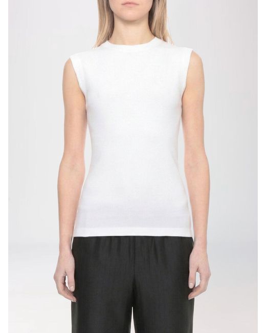 Norma Kamali White Polyester Top