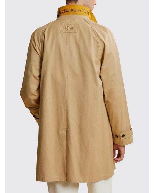 La Martina Natural Cotton Blend Raincoat for men