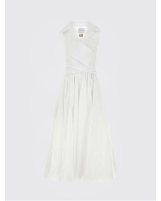 Patou White Polyester Chemisier Dress