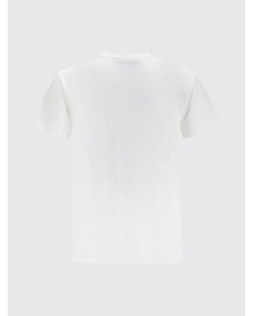 Valentino White Slim Fit Vlogo Signature Cotton Pocket T-Shirt for men