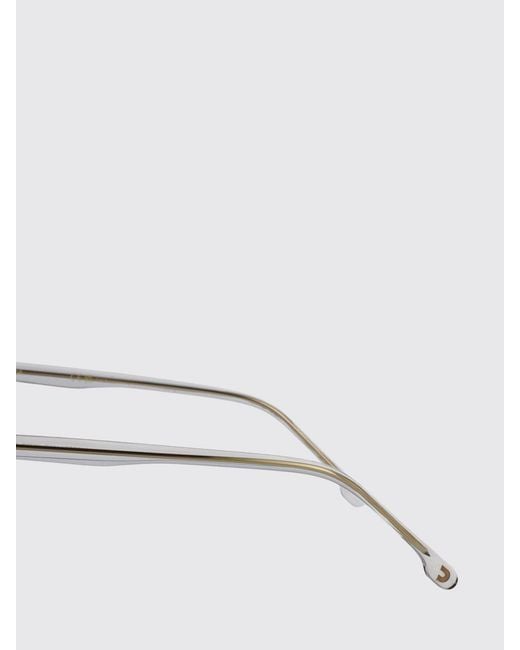 Carrera White Aviator Acetate Sunglasses With Double Bridge And Smoked Lenses for men