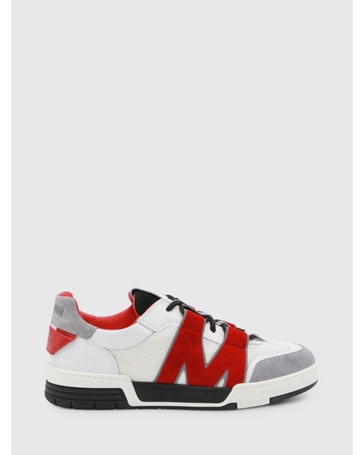 Moschino Couture Red Leather Sneakers for men