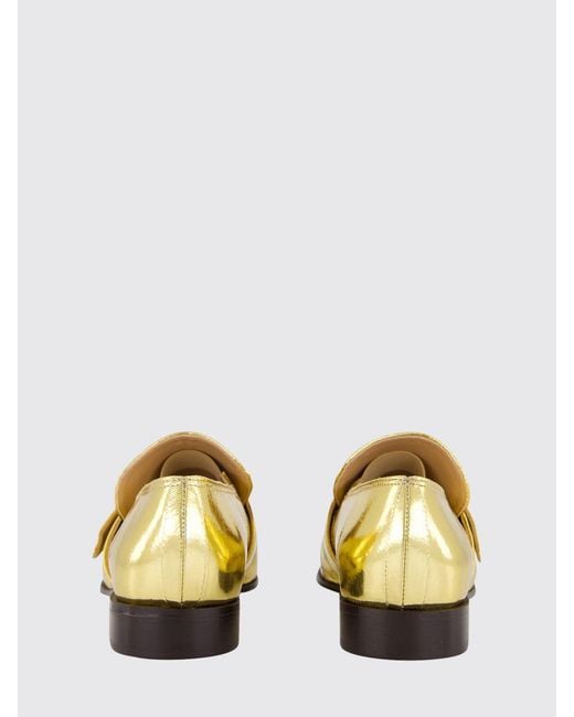 Ferragamo Metallic Hug Laminated Leather Loafers