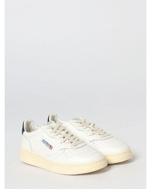 Autry Natural Medalist Low Leather Sneakers for men