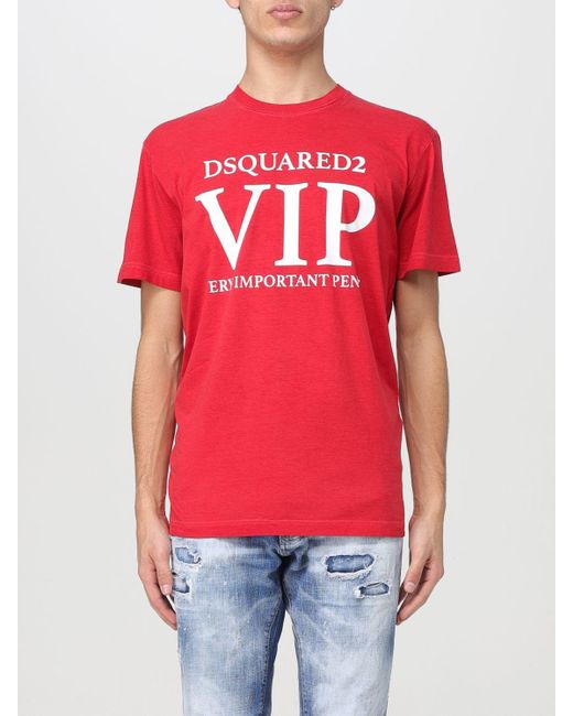DSquared² Red T-shirt for men
