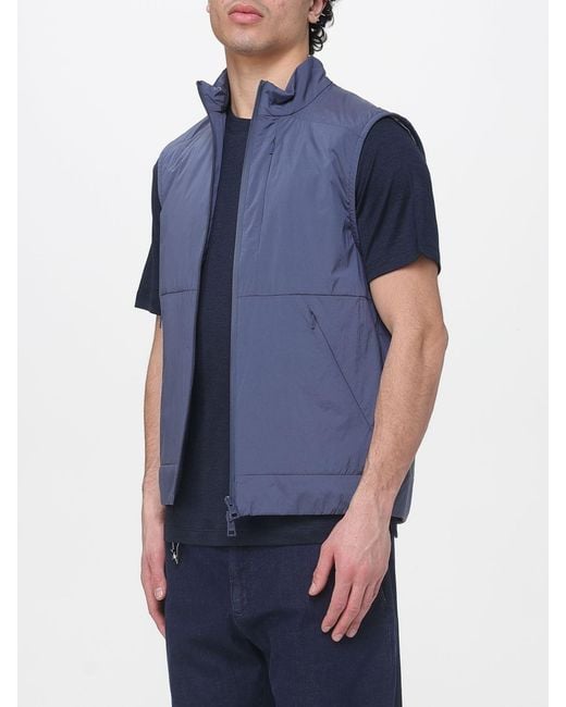 DUNO Blue Arlo Mirto Technical Fabric Vest for men