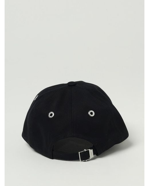 AMI Black Ami De Coeur Cotton Hat for men