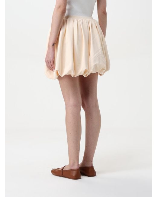 Marni Natural Pleated Mini Skirt
