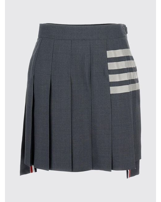 Thom Browne Black Wool Mini Skirt