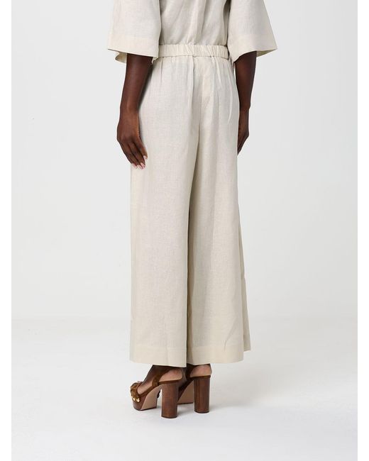 Max Mara Natural Linen Crop Trousers