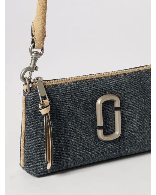 Marc Jacobs Gray Denim And Suede Bag