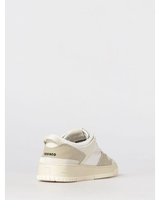 Date Natural Torneo Cotton Canvas Sneakers for men
