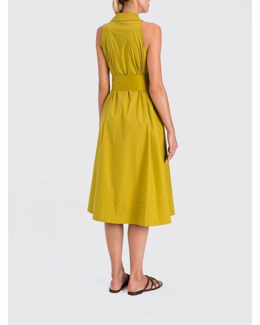 Twinset Yellow Chemisier Dress