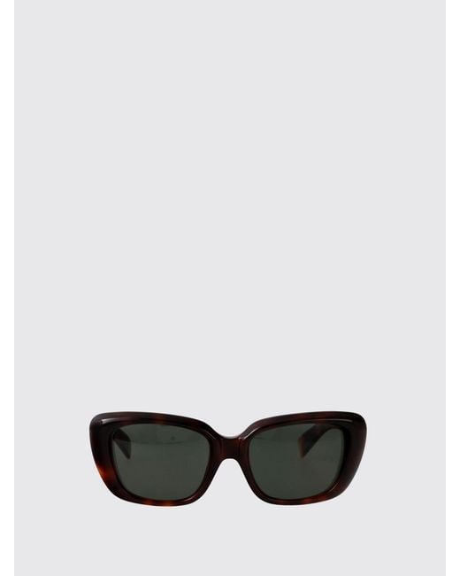 Saint Laurent Black Cat-Eye Recycled Acetate Sunglasses With Logo