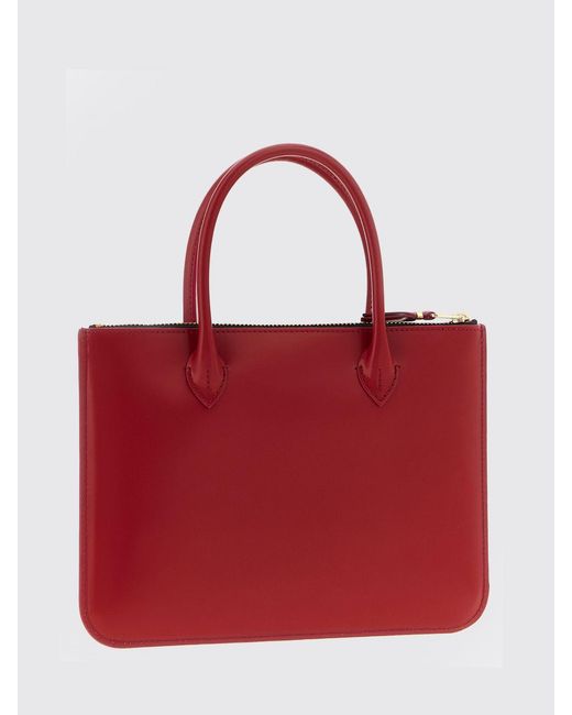 Comme des Garçons Red Leather Bag for men