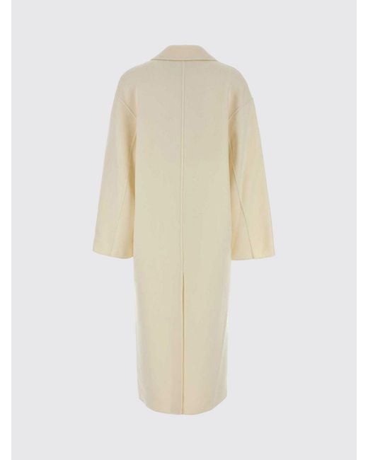 Loulou de Saison Natural Double-Breasted Wool And Cashmere Coat