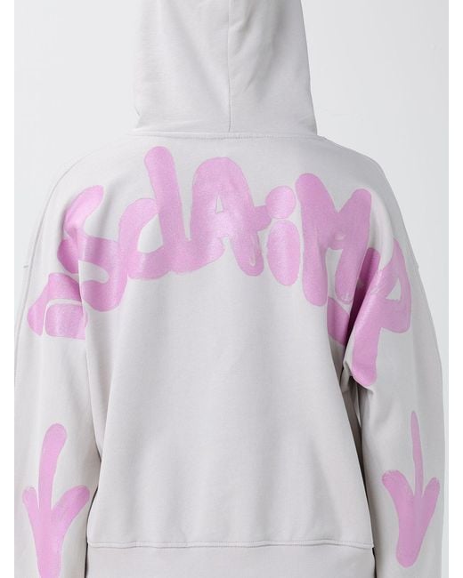 DISCLAIMER Gray Relaxed Fit Cotton Hoodie With Printed Logo