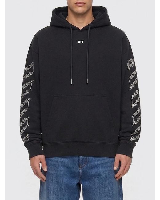 Off-White c/o Virgil Abloh Black Cotton Hoodie for men