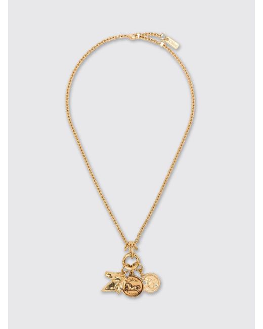 Chloé White ChloÉ Brass Necklace With Charms