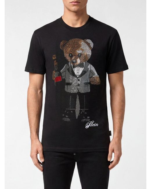 Philipp Plein Black T-Shirt for men