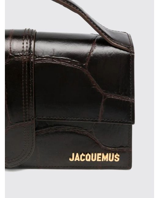 Jacquemus Black Le Grand Bambino Croc-Effect Leather Bag