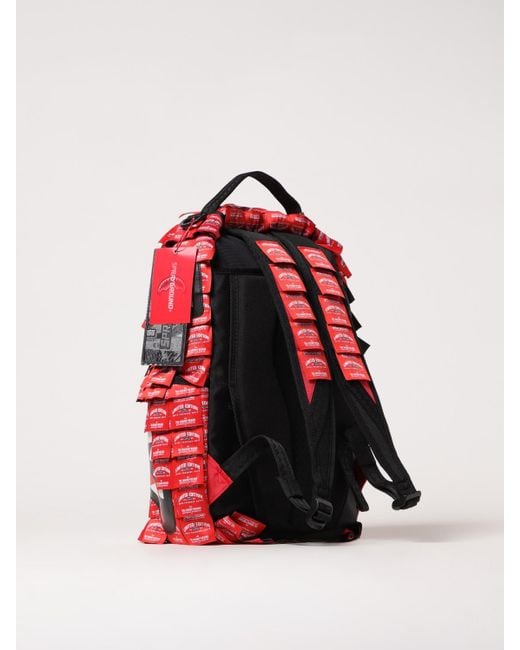 Zaino di Sprayground in Red da Uomo