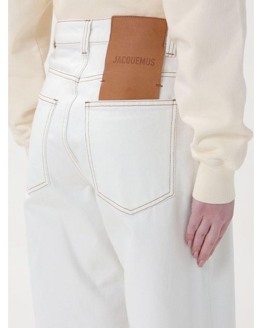 Jeans in denim di Jacquemus in White