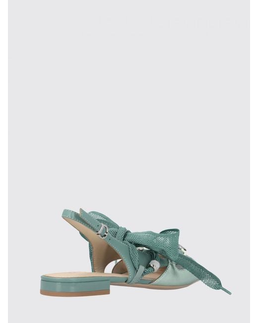 Pinko Green Gianira 30 Slingback Ballerinas