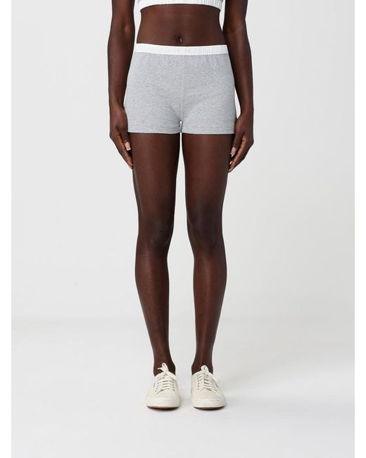 Entire studios Gray Knit Culotte Shorts