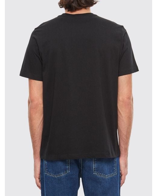 Paul Smith Black Crew Neck Cotton T-Shirt for men