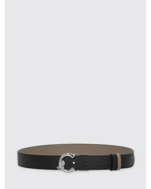 Coccinelle White C-Me Grained Calfskin Belt