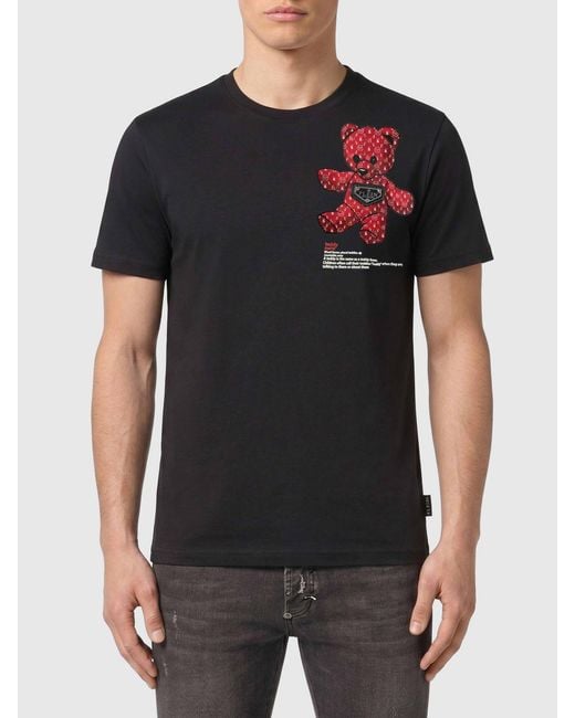 Philipp Plein Black T-Shirt for men
