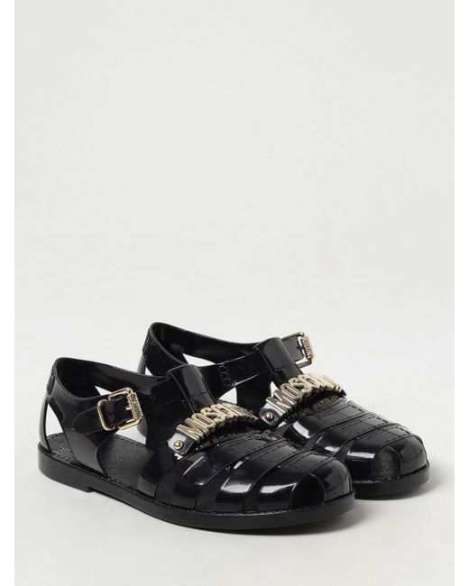 Sandalo in gomma di Moschino Couture in Black da Uomo
