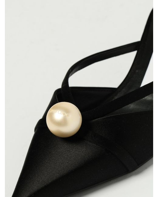 Jimmy Choo White Flache Sandalen Damen