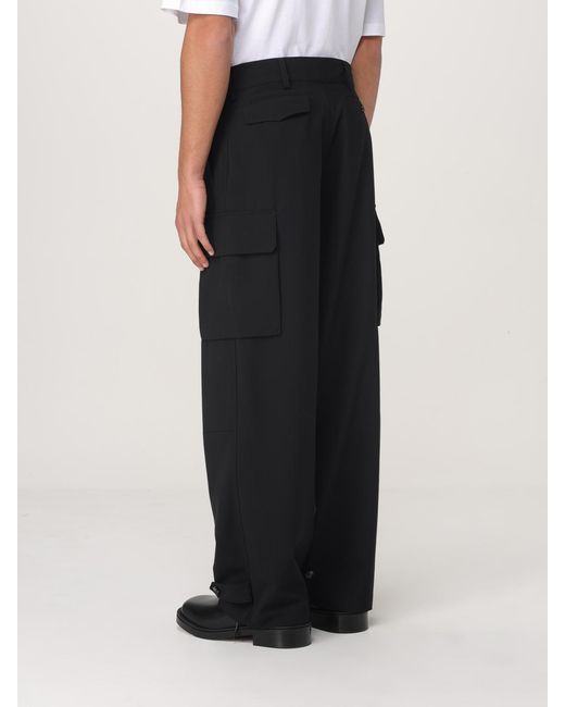 Marni Black Cargo Pants With Adjustable Cuffs for men