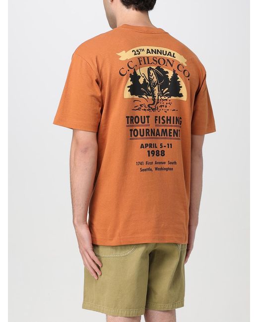 Filson Orange T-Shirt for men
